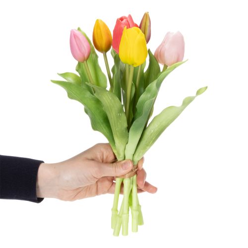 Künstliche Tulpen Rustikale Frühjahrsdekoration für jede Tischvase 30cm 7St | Floristik24.de