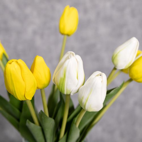 Tulpen Kunstblumen für realistische Frühlingsdeko in Wohnzimmer oder Büro 40cm 7St | Floristik24.de
