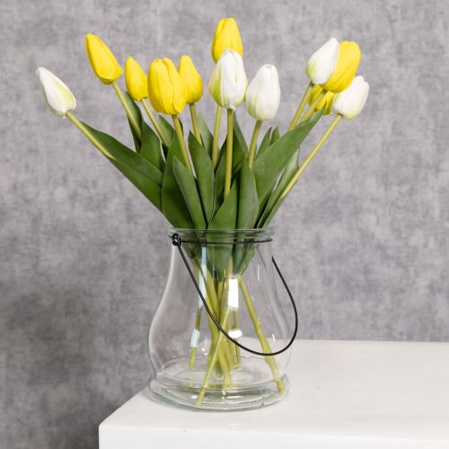 Tulpen Kunstblumen für realistische Frühlingsdeko in Wohnzimmer oder Büro 40cm 7St | Floristik24.de