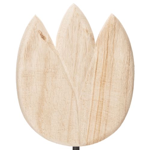 Artikel Dekorative Tulpe Holz Dekofigur auf Standfuß für Frühlingsakzente 47,5cm