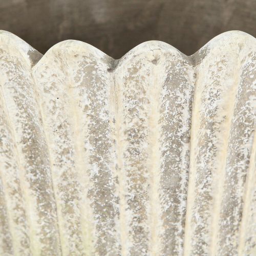 Artikel Übertopf Deko Pokal Antik Steinguss Grau Ø20cm H30,5cm