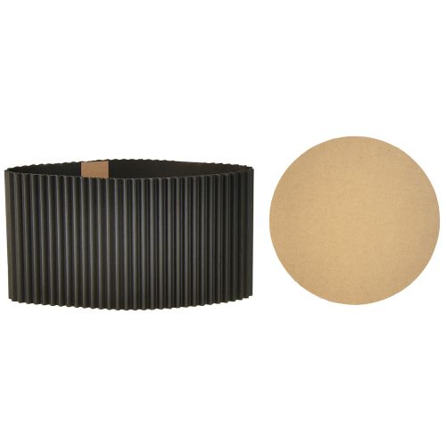 Artikel Übertopf Papier Blumentopf Schwarz Ø19cm H14cm 3 St