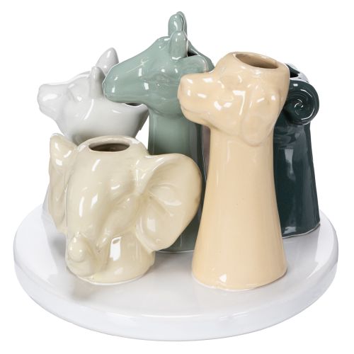 Vase Dekofiguren Tiere perfekt für verspielte Raumgestaltung 13cm | Floristik24.de