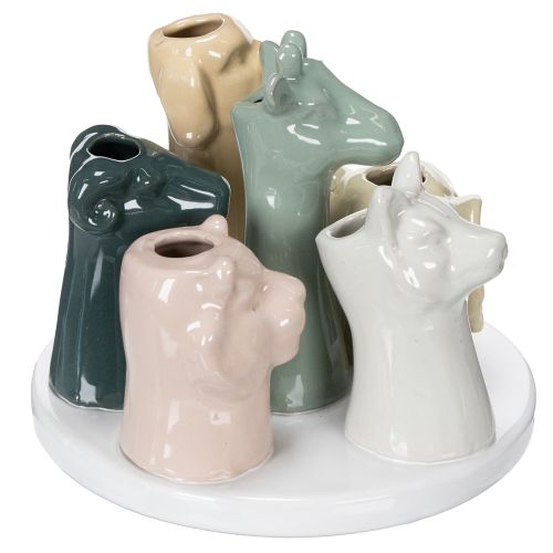 Vase Dekofiguren Tiere perfekt für verspielte Raumgestaltung 13cm | Floristik24.de