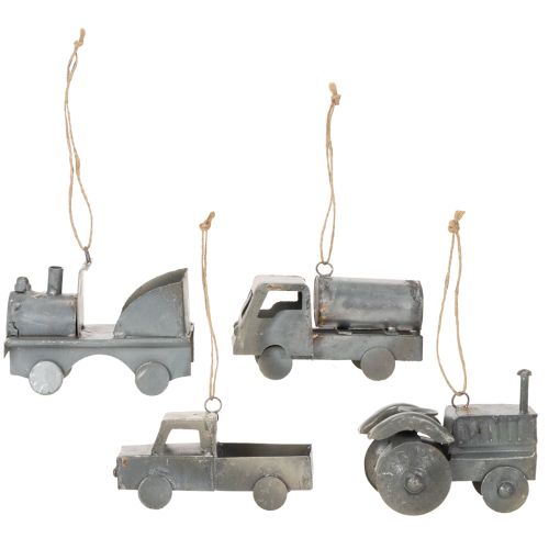 Vintage Deko Auto Metall Fahrzeuge zum Hängen Sortiert 9-10cm 4St | Floristik24.de