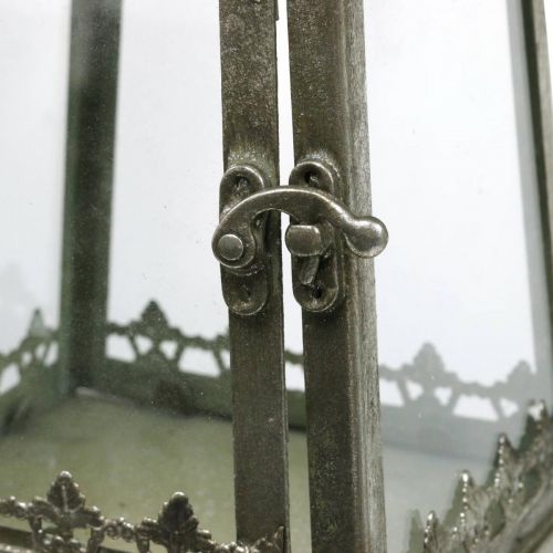 Artikel Vintage Deko Laterne Metall Windlicht Gartenlaterne H33cm