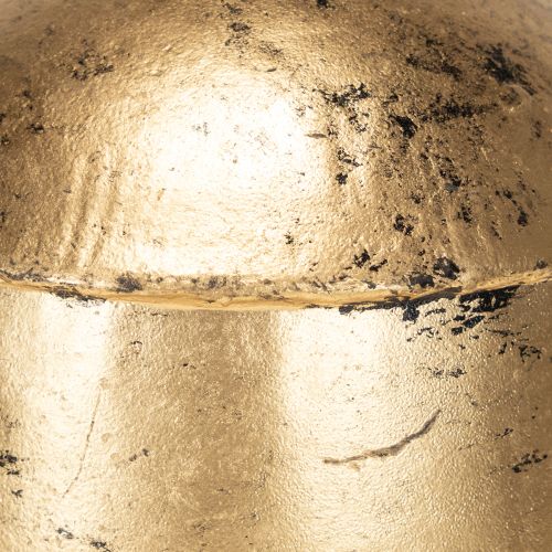 Artikel Vintage Glocke Gold mit schwarzem Samtband H15cm