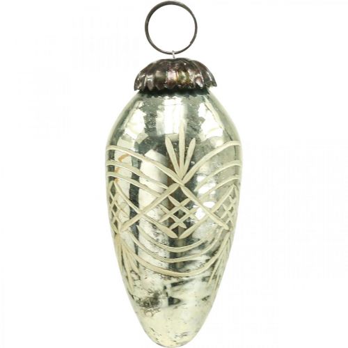 Artikel Vintage Weihnachtsschmuck Glas H7,5/8,5/9,5cm 3 St