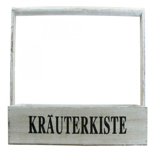 Artikel Vintage Blumenkasten Holz Kräuterkasten 36×12×38cm