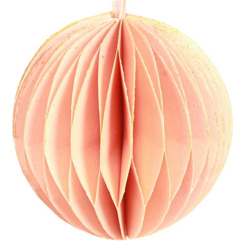 Artikel Wabenkugel Weihnachtsschmuck Apricot Rosa Ø7cm 4 St
