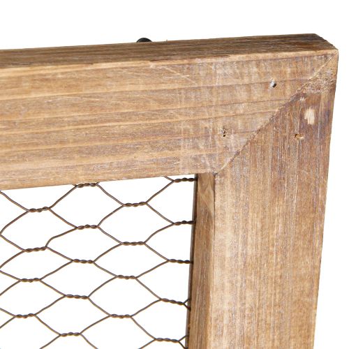 Artikel Wanddeko Holz Metall Rustikale Deko Braun 40x60cm