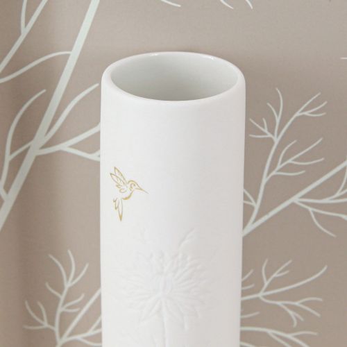 Artikel Wanddeko Wandbild Holz Mini Vasen Keramik Weiß H35cm