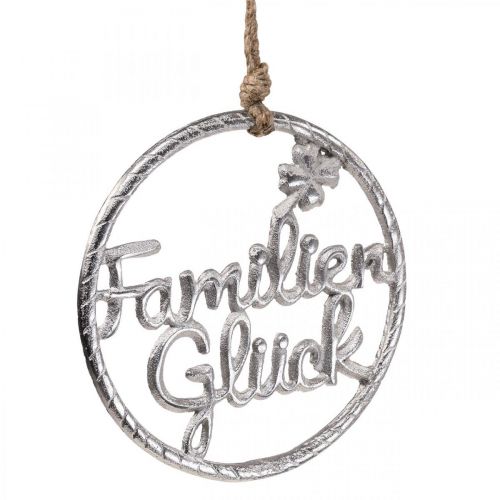 Artikel Wanddeko Familienglück Dekoring zum Hängen Metall Ø20cm