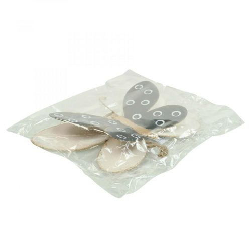 Artikel Wanddeko Schmetterling Deko Schwarz Weiß Gold Metall 15cm