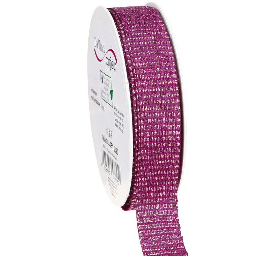 Artikel Weihnachtsband mit Goldfäden Geschenkband Erika 25mm 20m