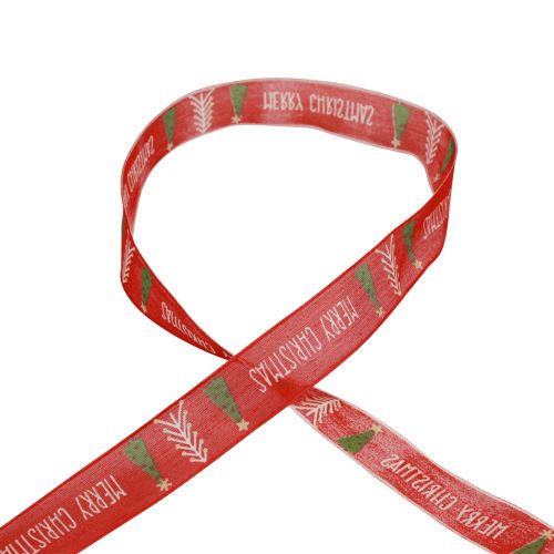 Artikel Geschenkband, Schleifenband Weihnachten, Weihnachtsband Merry Christmas 25mm 18m