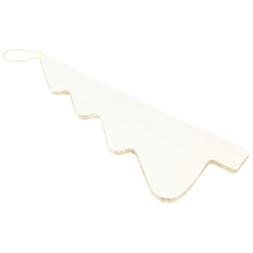 Artikel Weihnachtsbaum Papier Tanne zum Hängen Weiß 40cm 2St