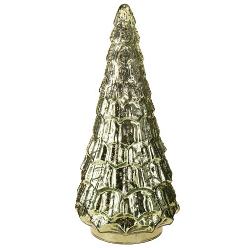 Artikel Weihnachtsbaum mit LED Beleuchtung Vintage Grün Gold 38cm