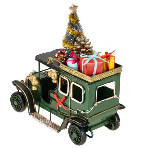 Artikel Weihnachtsdeko Auto Weihnachtsauto Vintage Grün 15×7×16cm