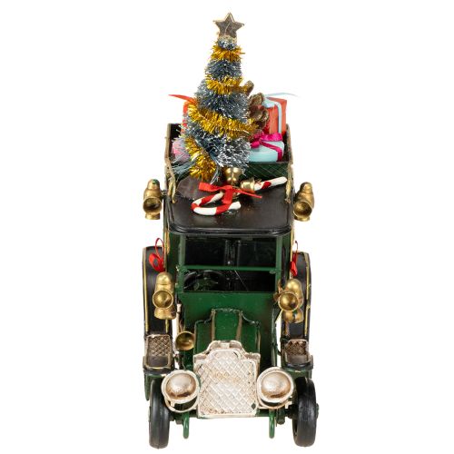 Artikel Weihnachtsdeko Auto Weihnachtsauto Vintage Grün 15×7×16cm