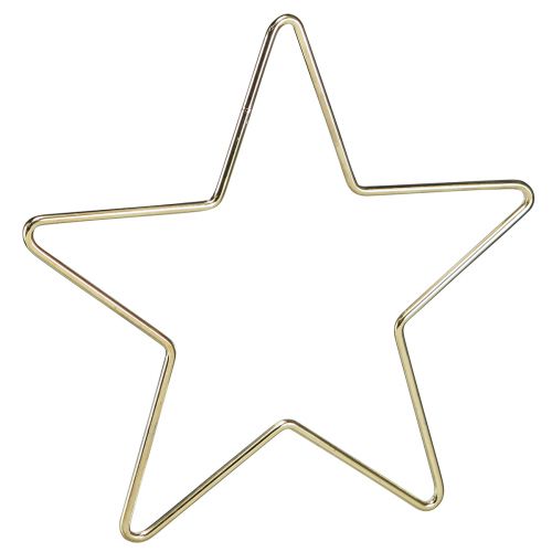 Weihnachtsdeko Metallstern Stern Anhänger Gold Ø15cm 6 St