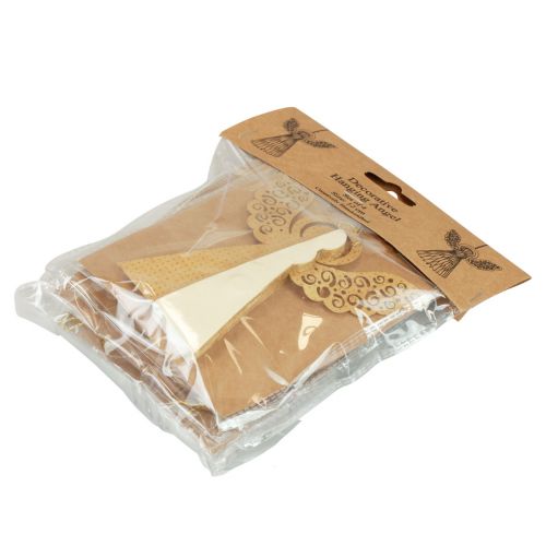 Artikel Papierengel Weihnachtsengel Deko Papier Creme H12cm 4 St