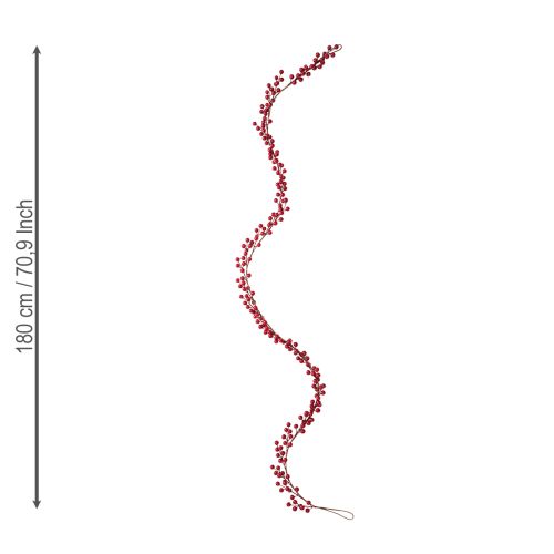 Artikel Weihnachtsgirlande künstlich Beerengirlande Rot 180cm