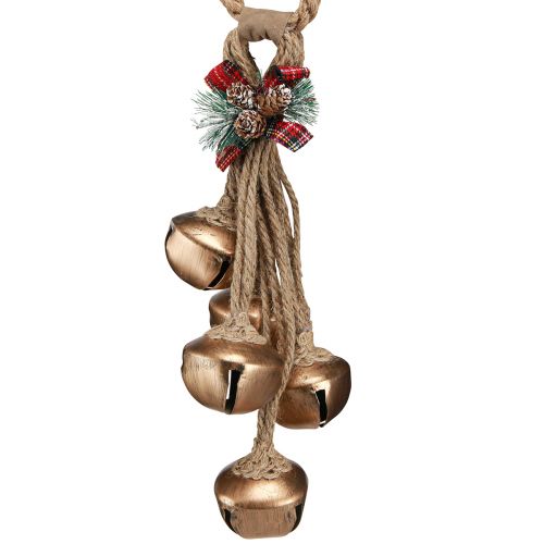 Artikel Weihnachtsglocken Deko Schellen mit Schleife Gold 51cm