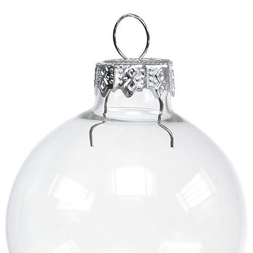 Artikel Weihnachtskugel Glas Ø6cm klar 24 St