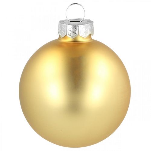 Artikel Weihnachtskugel Glas Ø6cm Gold Mix 24 St