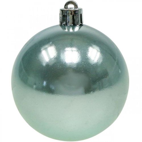 Artikel Weihnachtskugeln Kunststoff Hellblau Mix Ø6cm 10 St
