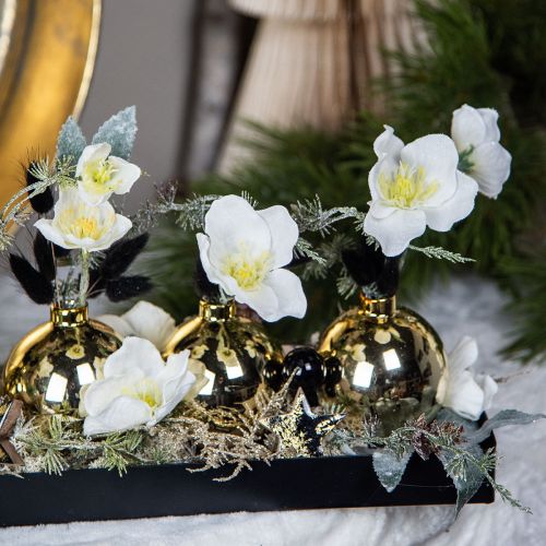 Artikel Weihnachtskugel Glas Ø6cm Gold Mix 24 St