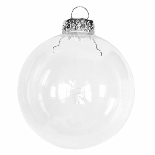 Artikel Weihnachtskugel Glas Ø7,5cm klar 12 St