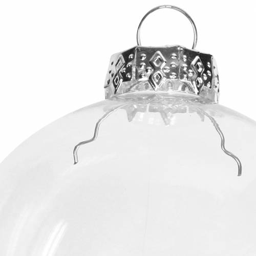 Artikel Weihnachtskugel Glas Ø7,5cm klar 12 St