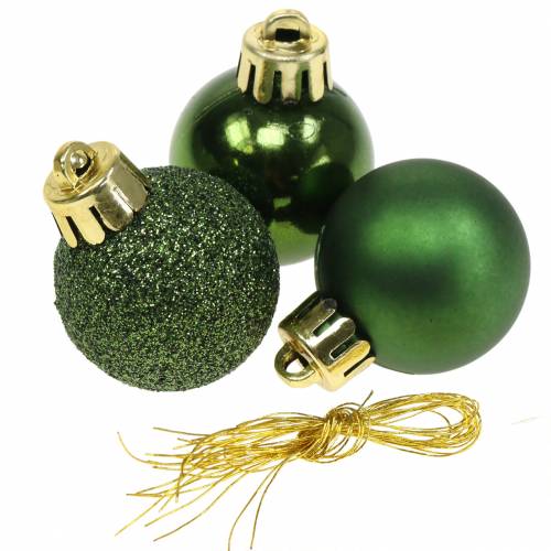 Artikel Christbaumschmuck Weihnachtskugel Grün 3cm 14 St