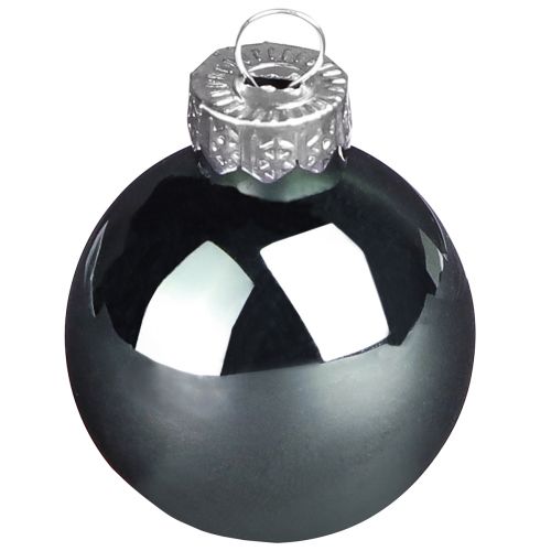 Artikel Weihnachtskugeln Glas Baumkugeln Grün Grau 4cm 24 St