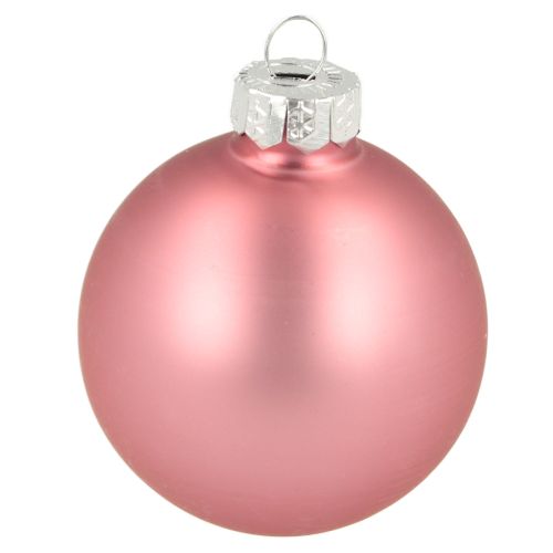 Artikel Weihnachtskugeln Glas Baumschmuck Rosa Grau Ø50mm 24 St