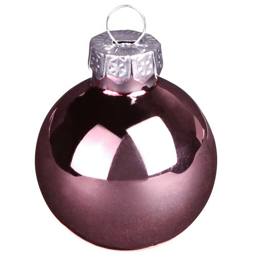 Artikel Weihnachtskugeln Glas Rosa Apricot Mix Mini Ø3cm 22 St