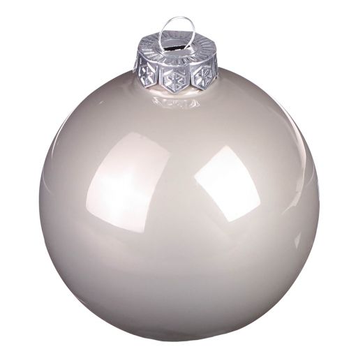 Artikel Weihnachtskugeln Grün Grau Baum Glaskugeln Ø6cm 24 St