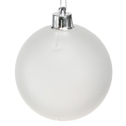 Artikel Weihnachtskugeln Kunststoff Klar Milchig Ø70mm 18St