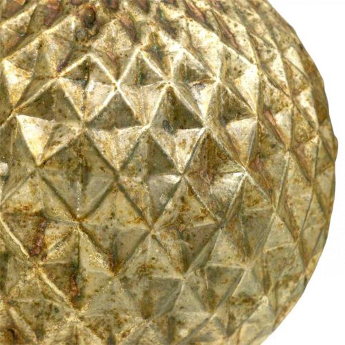 Artikel Weihnachtskugeln Rentier Vintage Baumschmuck Gold Ø12cm 2St