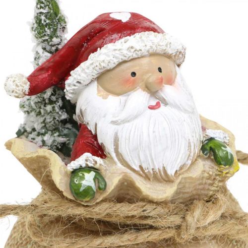 Artikel Deko Figur Weihnachtsmann im Sack Weihnachtsdeko Ø8cm/H13cm 2 St