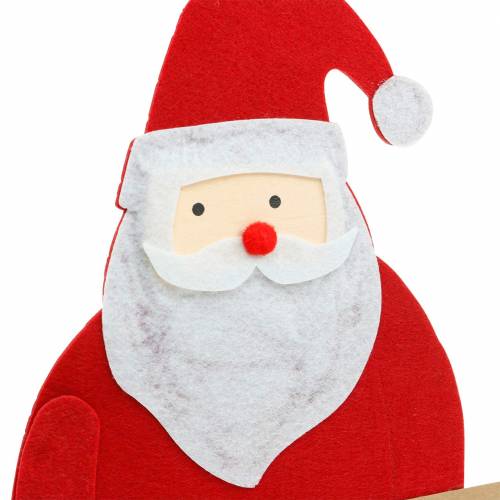 Artikel Deko-Hänger Geschenktasche Weihnachtsmann mit Briefumschlag „Für Dich“ L46,5cm Ø25cm 4St