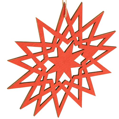 Artikel Weihnachtsstern Holz Deko zum Aufhängen Ø12/15cm 8 St