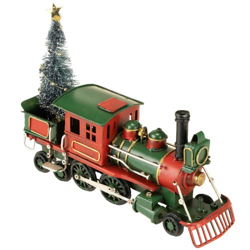 Artikel Weihnachtszug mit Tanne Lokomotive Weihnachten Grün 20cm