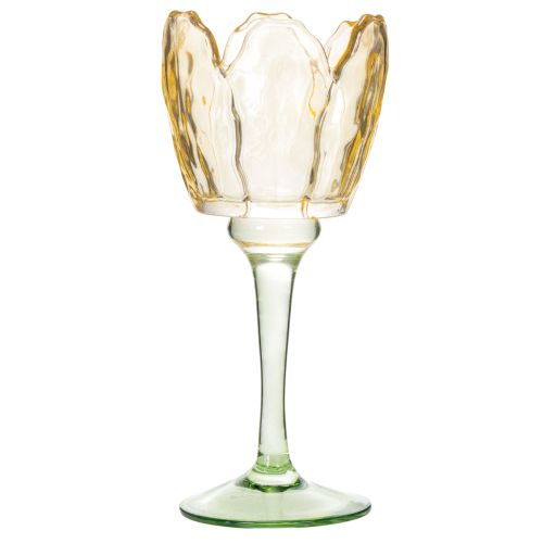 Teelichthalter Tulpe Blütenmotiv Dekoration für romantische Stimmung und elegantes Ambiente 20cm | Floristik24.de