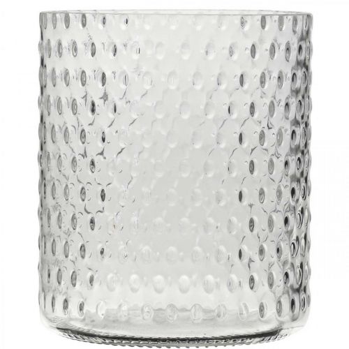 Artikel Windlicht Glas, Blumenvase, Glasvase rund Ø11,5cm H13,5cm