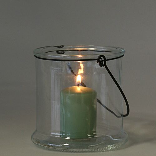 Artikel Windlicht Glas zum Hängen Ø12cm H12,5cm 2St