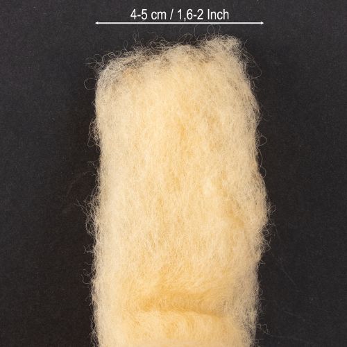 Artikel Wolllunte Wollband Creme Orange 10m Wolle für Kränze & Gestecke