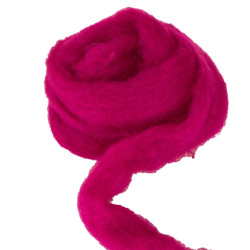Artikel Wolllunte Weiche Filzwolle für dekorative Gestaltungen und saisonale Arrangements 2m Pink